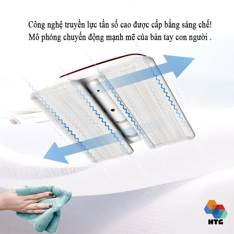 Máy Lau Nhà Không Dây Sawadaki X3  cầm tay công nghệ 4 in 1, trợ lực rung lau tần số 900 lần/phút sạch sâu, chính hãng