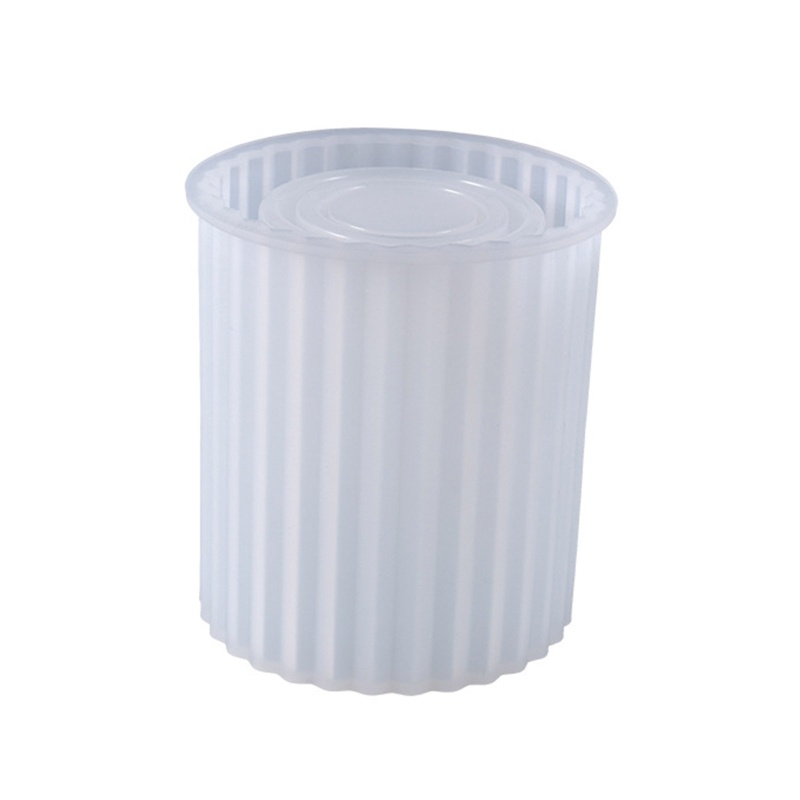 Khuôn Silicone Làm Hộp Đựng Bút Bằng Epoxy Resin Màu Trắng Ấm Để Bàn DIY