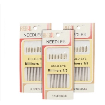 Bộ 12 Cây Kim Khâu Màu Vàng