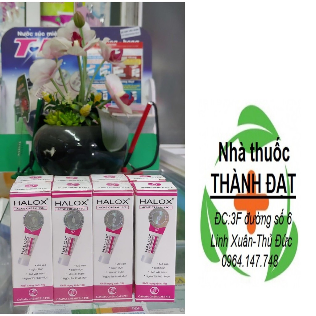 HALOX  kem mụn mờ thâm tube 15gr