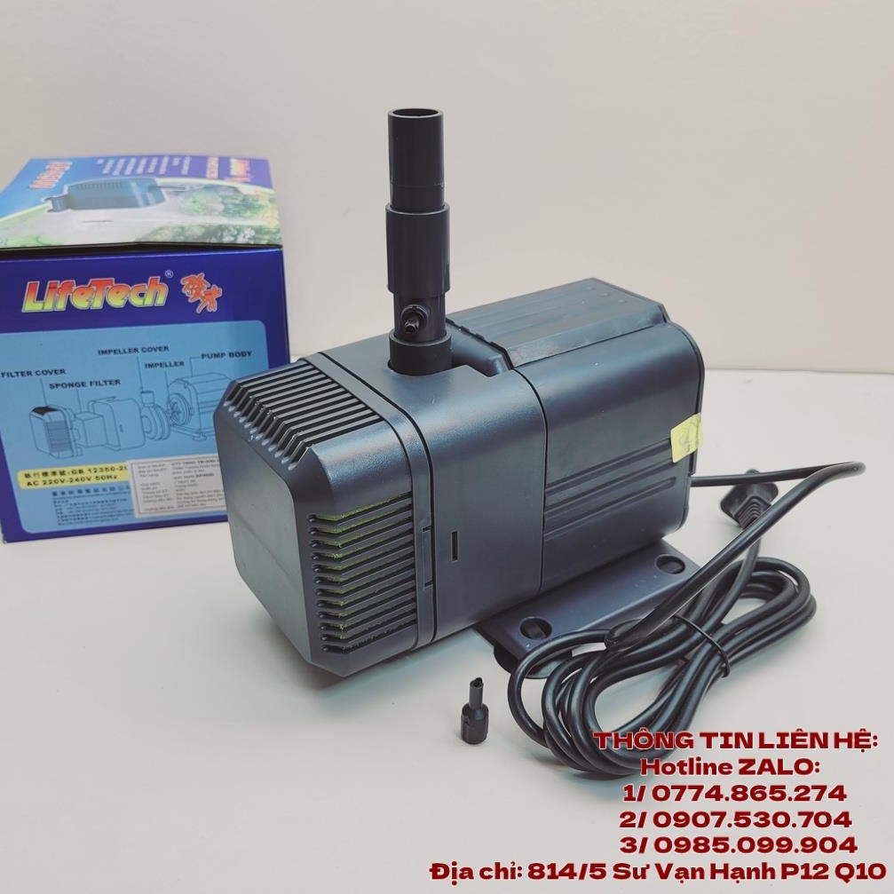 Máy bơm chìm Lifetech AP4500 50W 2600L/H loại khủng bơm nước bể cá, trồng thủy canh, non bộ