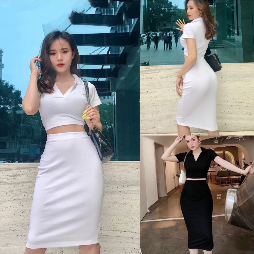 Set váy body đỏ mới,đầm body dài tay xinh | BigBuy360 - bigbuy360.vn