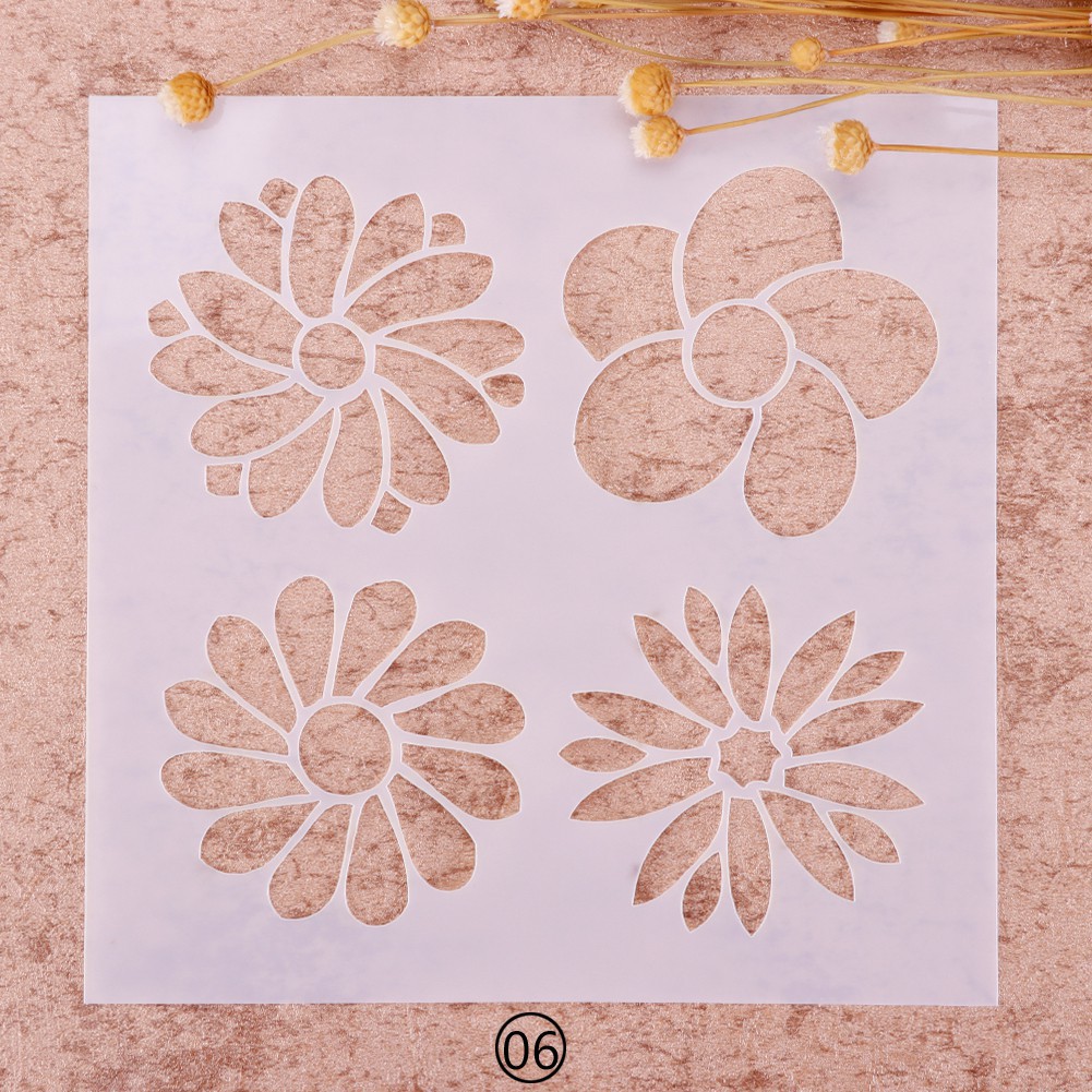 Tấm hoạ tiết giáng sinh phun sơn trang trí thiệp