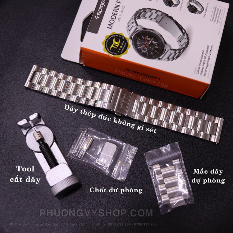 [NowShip] Dây thép Spigen Modern Fit (cho đồng hồ dùng dây 22mm và Apple Watch)