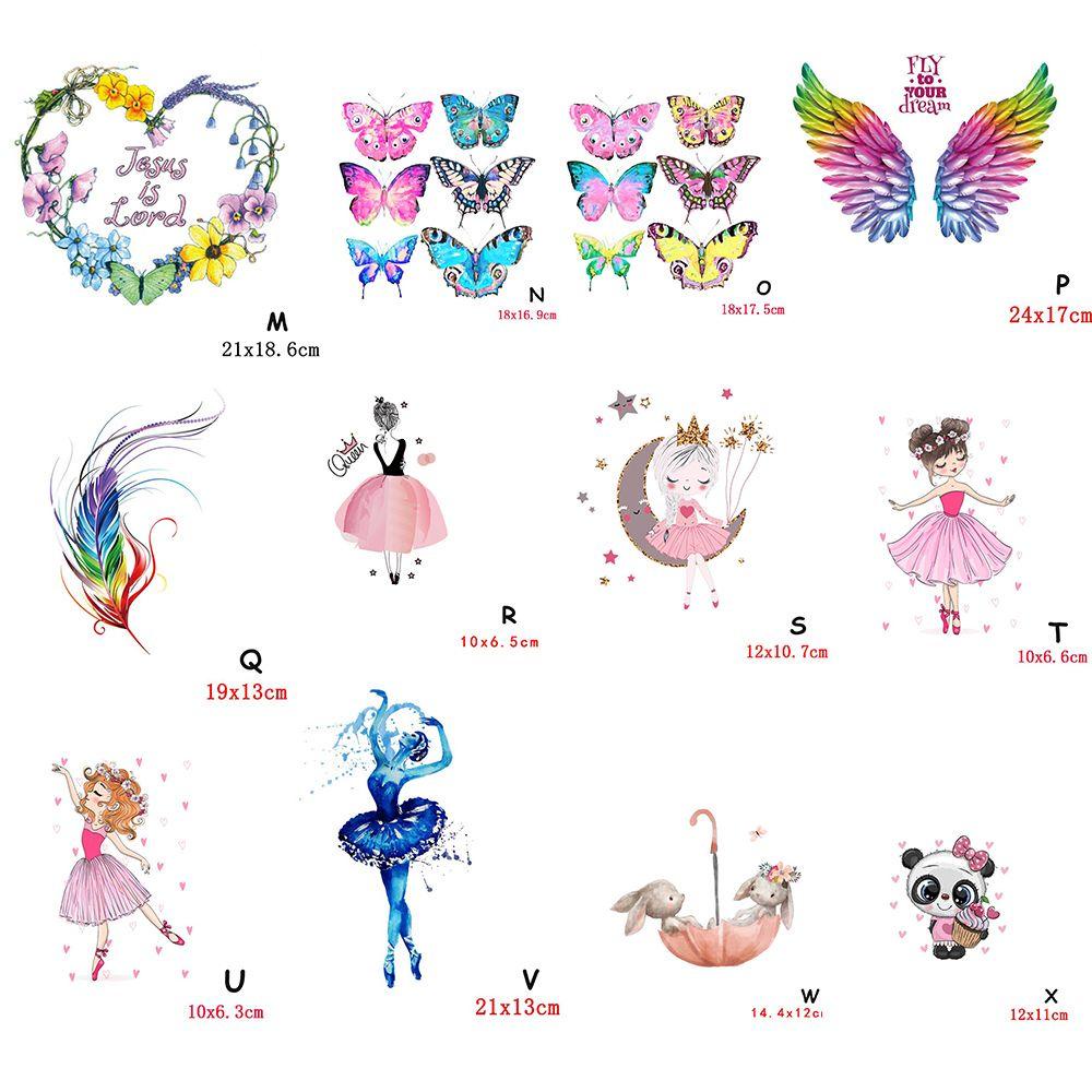 Miếng Dán Ủi Quần Áo Hình Trái Tim / Bươm Bướm / Chó Xinh Xắn