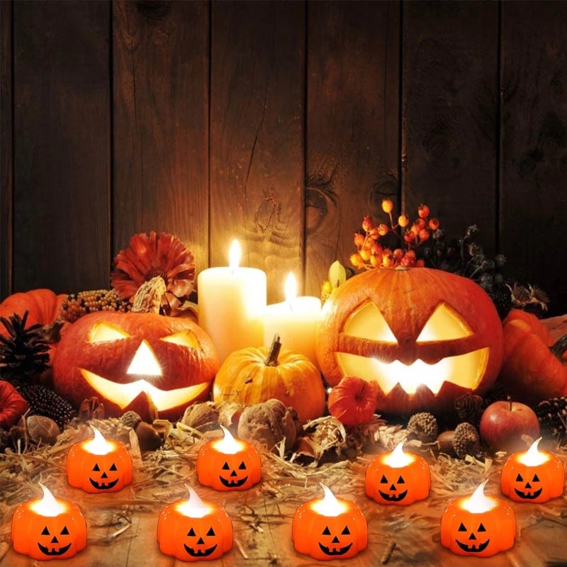 Đèn Lồng LED Hình Quả Bí Ngô Trang Trí Halloween