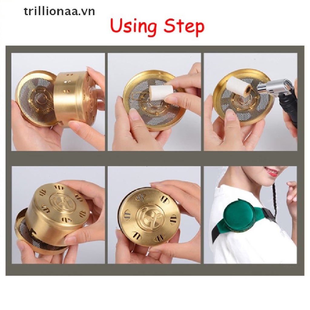 [trillionaa] Hộp Ngải Cứu Trung Quốc Châm Cứu Sưởi Ấm