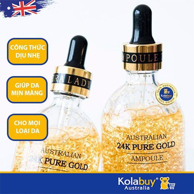 Tinh chất vàng Dưỡng da của Úc Thera Lady 24K Pure Gold Ampoule 100ml