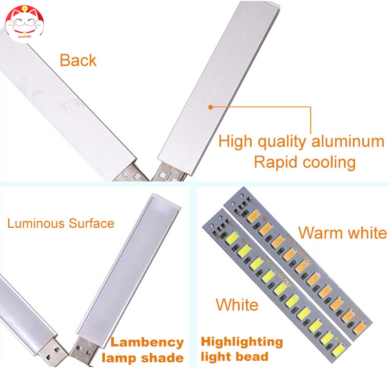 Đèn Led Ban Đêm Usb 24 Bóng 5V Hình Quyển Sách Độc Đáo