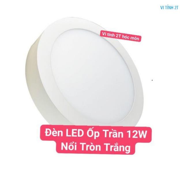 Đèn LED Ốp Trần 12W Nổi Tròn Trắng