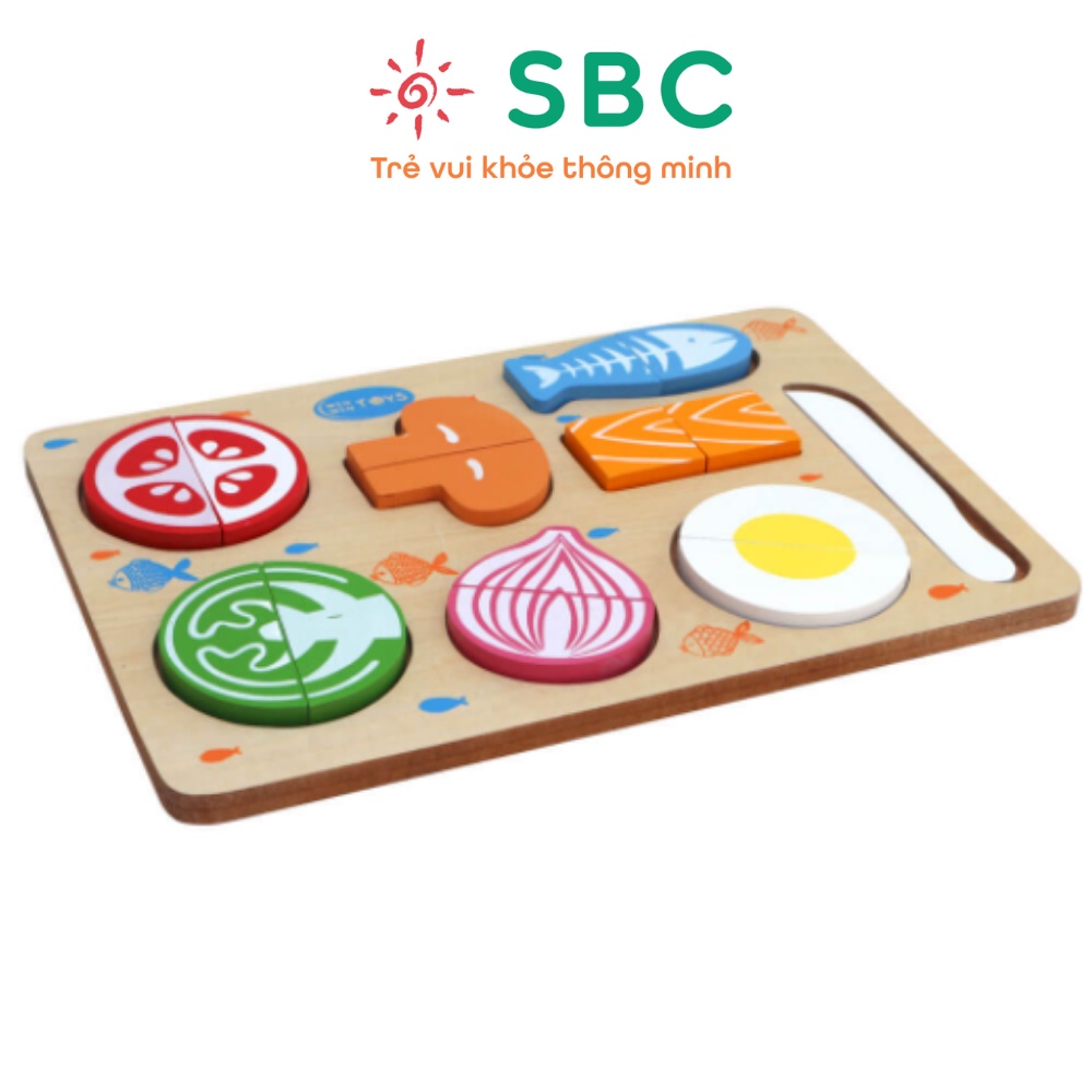 Đồ chơi gỗ - Bộ cắt thực phẩm  Winwintoys