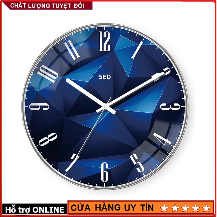 [HÀNG CHUẨN ] Đồng Hồ Treo Tường Kim Trôi Sang Trọng SED