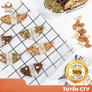 Bánh Biscotti Nguyên Cám Vị Vani Không Đường, Bánh Ngũ Cốc Dinh Dưỡng Ăn Kiêng Eatclean - LANHFOODS
