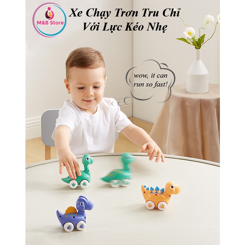 Bộ 6 xe Pull-Back Khủng Long Dễ Thương – KUB