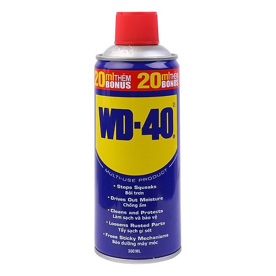 Xịt chống rỉ sét bảo vệ kim loại WD 40