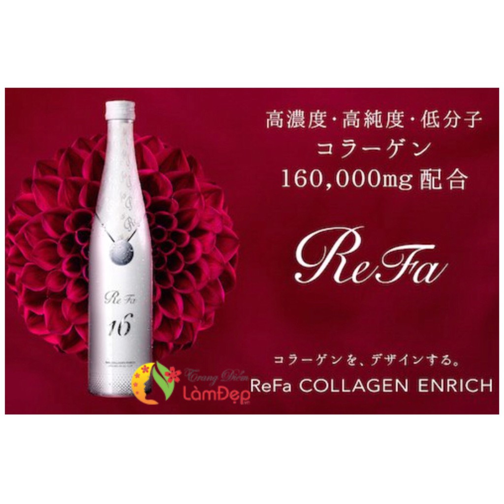 [cao cấp] Refa 16 Collagen Enriched Nhật Bản 480ml - nước uống đẹp da. chống nhăn, chống chảy xệ chính hãng Nhật Bản