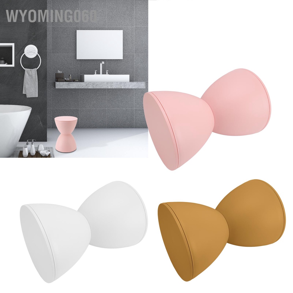 Wyoming060 Đồng hồ cát Định hình Ghế đẩu Nhựa Hiện đại Đơn giản Phong cách Bắc Âu tròn gia đình cho phòng tắm phù hợp với