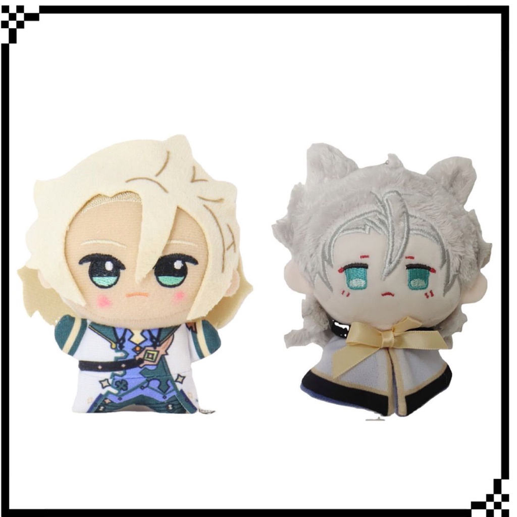 Móc khóa đồ chơi nhồi bông Genshin Impact Albedo 12cm dễ thương làm quà cho nữ/trẻ em
