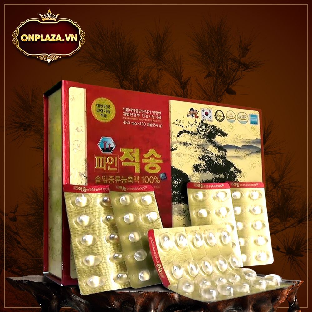 NỘI ĐỊA HÀN - TINH DẦU THÔNG ĐỎ JEONG SONG HÀN QUỐC 120 VIÊN