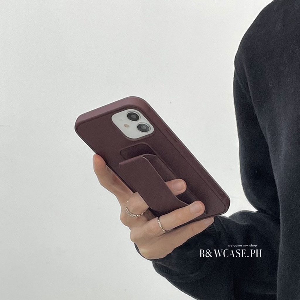 Ốp điện thoại silicone mềm có giá đỡ thời trang cho Iphone 12 Pro Max I11 Pro X Xs Max Xr 6 6s 7 8 Plus