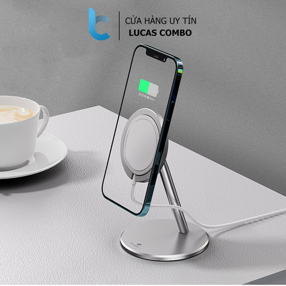 Stand/ đế nhôm kê iPhone 12 dành cho sạc Magsafe