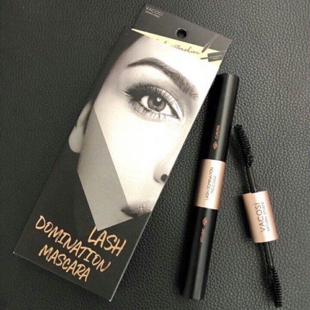 MASCARA LÀM CONG VÀ DÀI MI VACOSI NATURAL LASH DOMINATION 10GR + TẶNG Chì Kẻ Mắt Dạng Gel Vacosi (Silver)