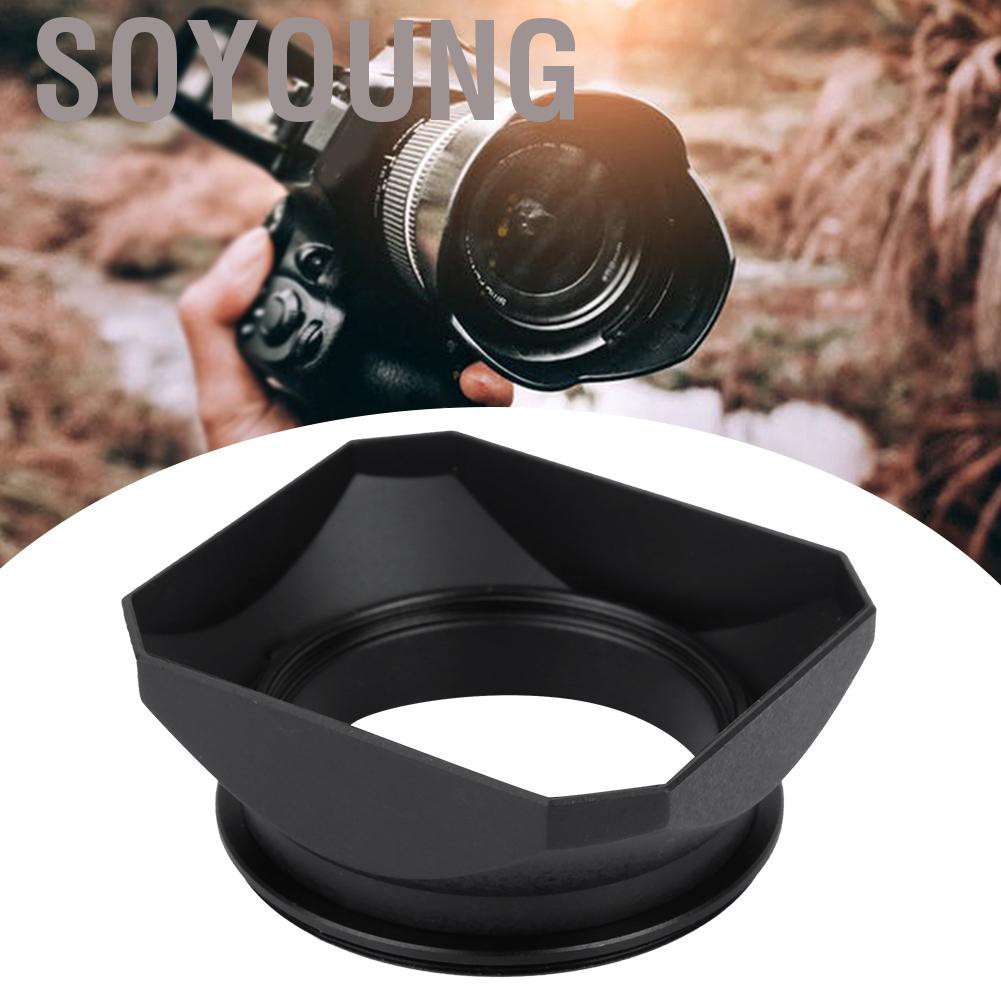 [Hàng tồn kho] Loa che nắng hình vuông cho máy ảnh kỹ thuật số 55mm / 58mm