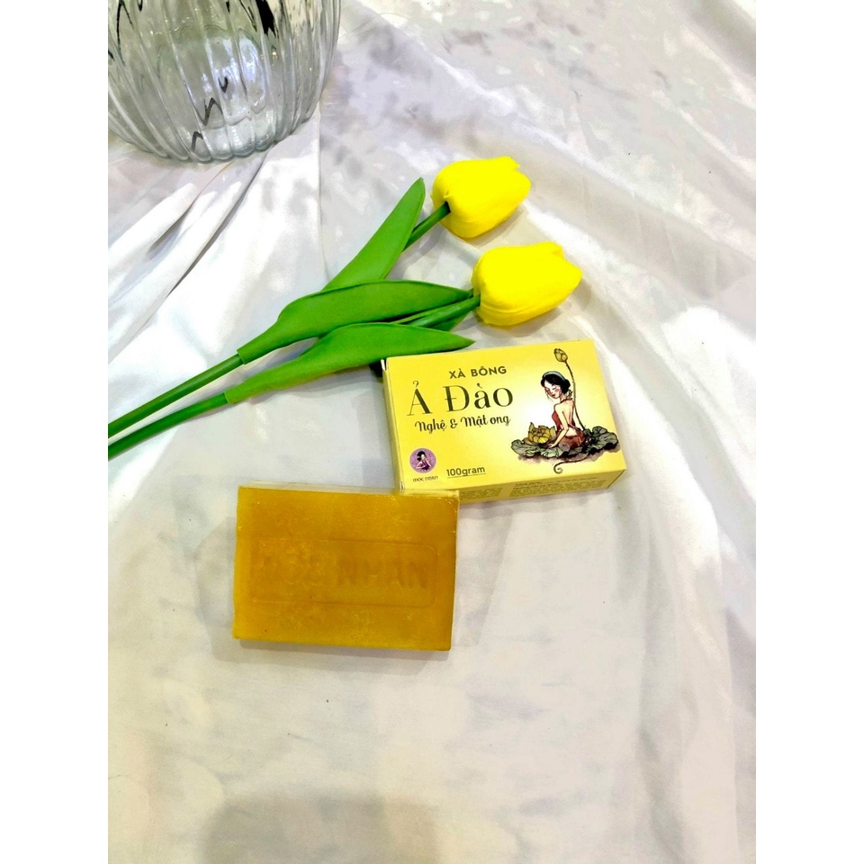 Xà Bông Nghệ Mật Ong Mộc Nhan [ Chính Hãng ] Dưỡng Trắng Da, Mờ Thâm, Mờ Sẹo | BigBuy360 - bigbuy360.vn