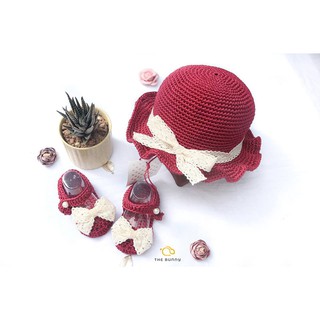 Mũ vành xoắn nơ ren - Mũ mùa hè cho bé - Quà tặng dễ thương cho bé