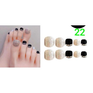 [TẶNG KEO + DŨA] BỘ MÓNG CHÂN GIẢ 24 MÓNG ĐÍNH ĐÁ