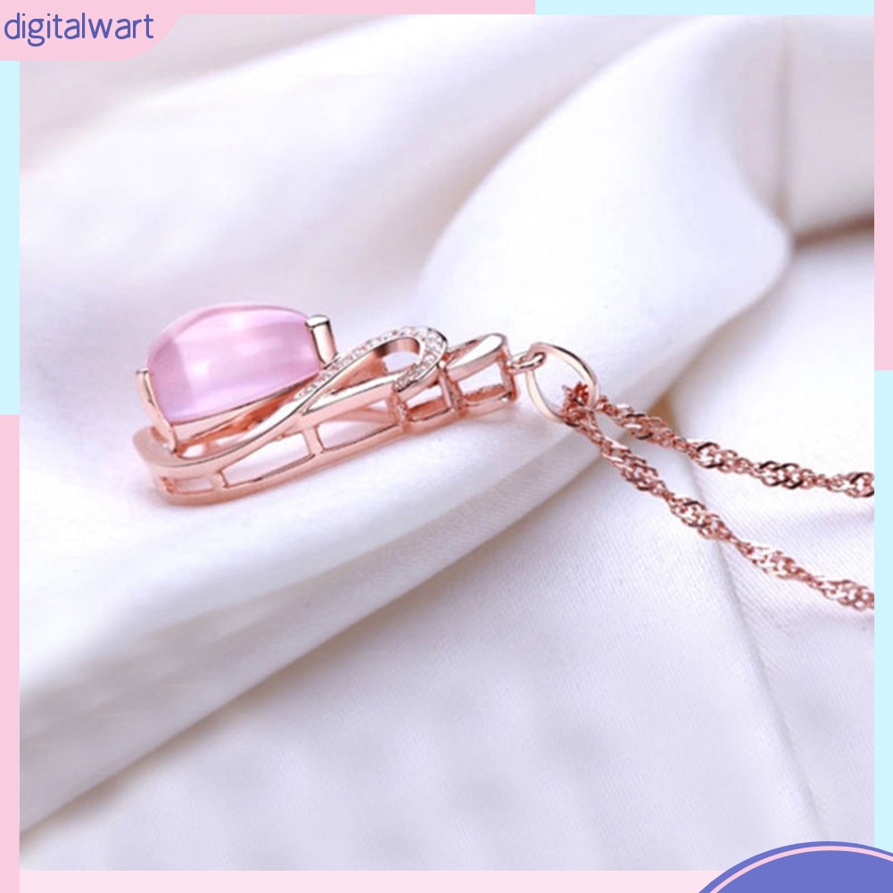 Dây Chuyền Mặt Tròn Đính Đá Thời Trang Cho Nữ