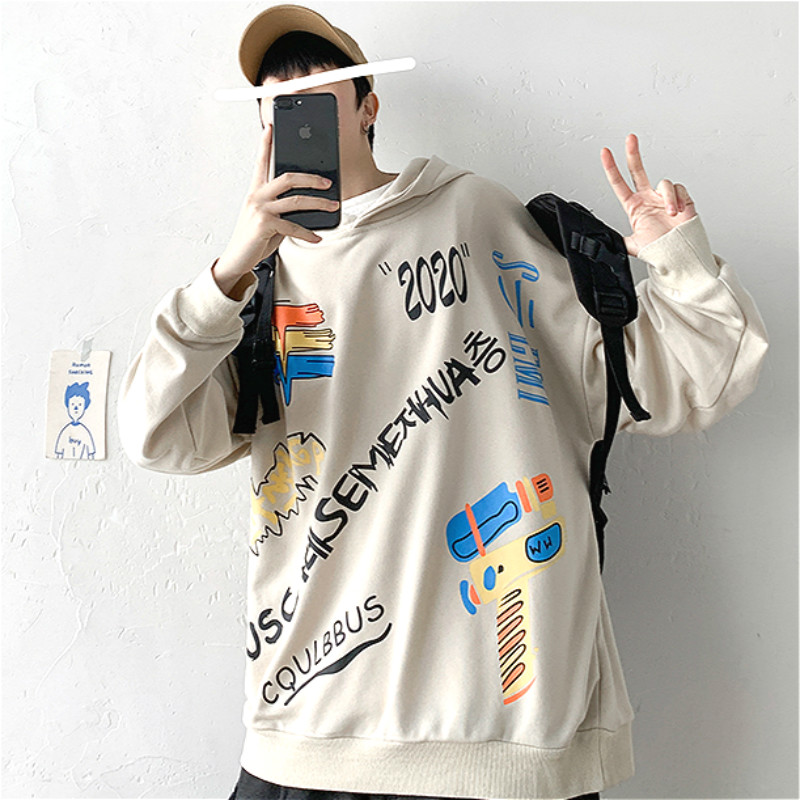 Áo Hoodie Tay Dài Phong Cách Hàn Quốc Năng Động 3 Màu Lựa Chọn Cho Nam