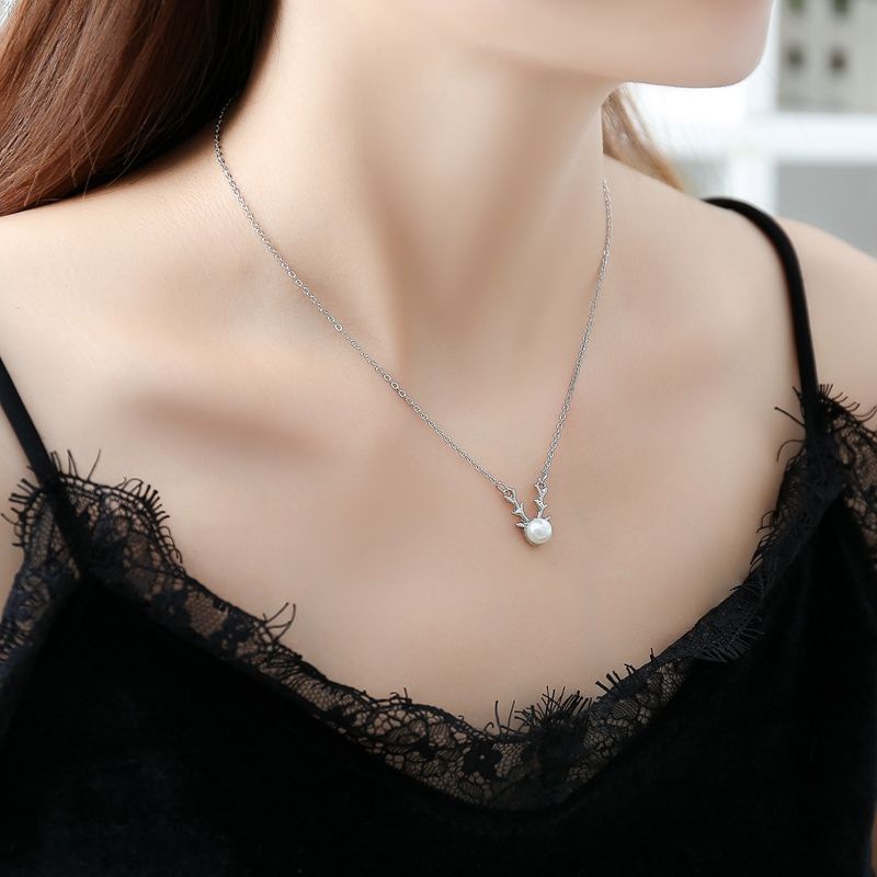 Ahellogirl Dây Chuyền Kiểu Dáng Đơn Giản Thời Trang Phong Cách Hàn Quốc Cho Nữ