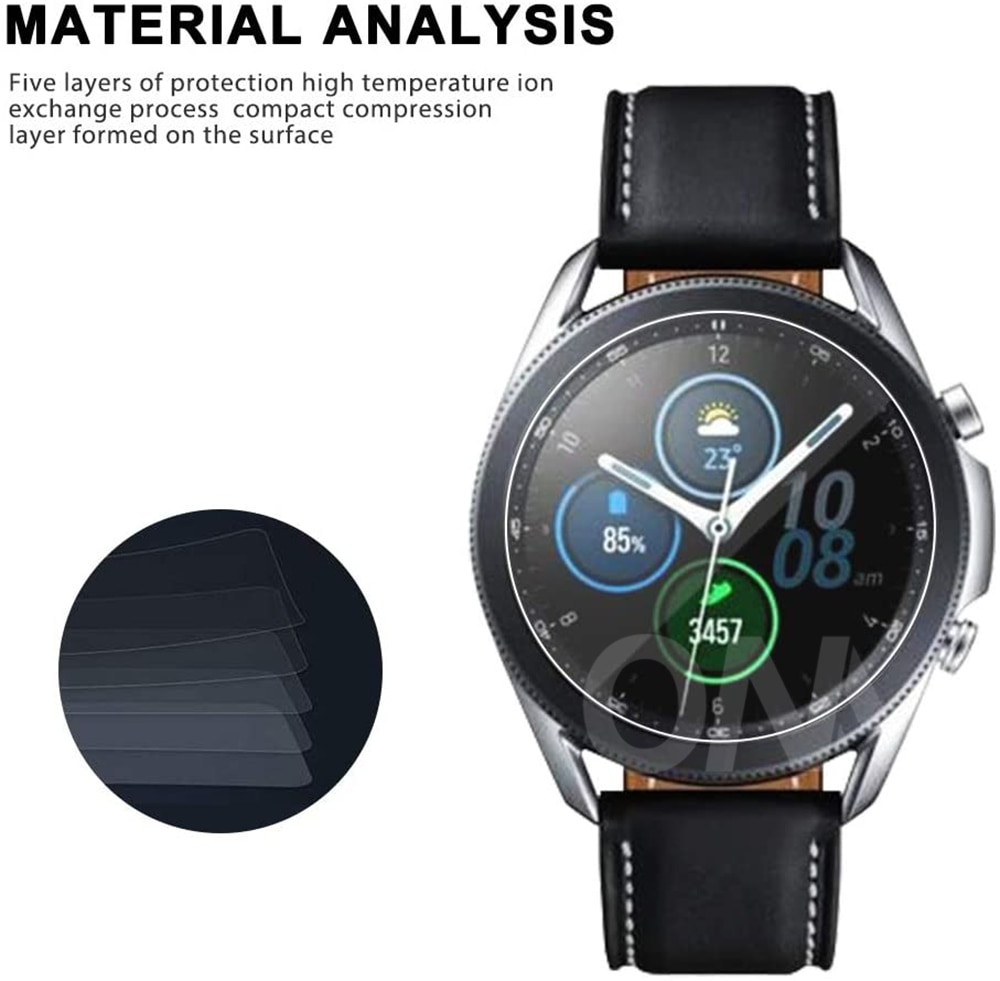 Set 5 Kính Cường Lực Cao Cấp Bảo Vệ Màn Hình Đồng Hồ Samsung Galaxy Watch 3 Mới