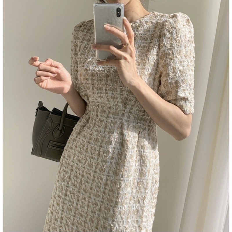 VÁY DẠ TWEET KEM HOẠ TIẾT