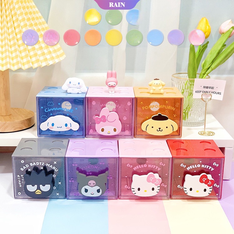 Hộp Đựng Trang Sức Chống Bụi Bẩn Thiết Kế Kiểu Ngăn Kéo Trong Suốt Kích Thước 9Cmx9Cmx8Cm In Họa Tiết Độc Đáo