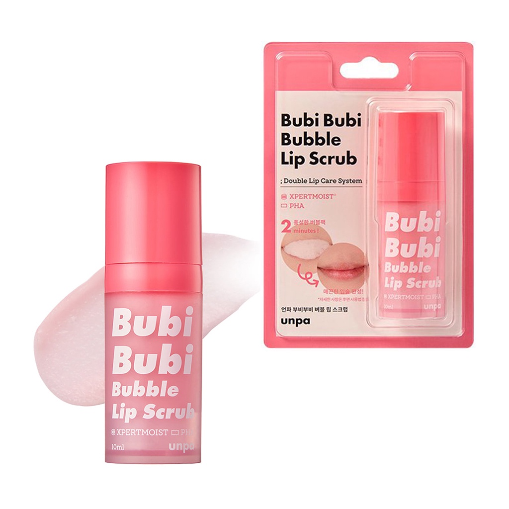 Tẩy Tế Bào Chết Môi Dạng Sủi Bọt Unpa Bubi Bubi Bubble Lip Scrub 10ml