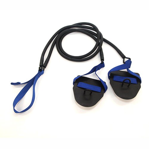 Dây kéo có tay quạt trên cạn kháng lực bơi lội NZCORDZ Strechcordz With Paddles S101