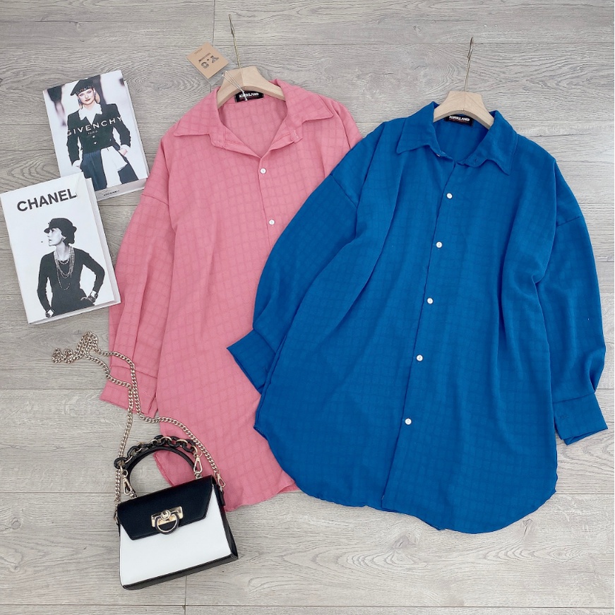 Váy Sơ Mi Nữ Cao Cấp from rộng dáng Suông kẻ đuôi tôm, Đầm nữ xinh dáng dài mặc đi chơi phong cách Hàn Quốc 2022