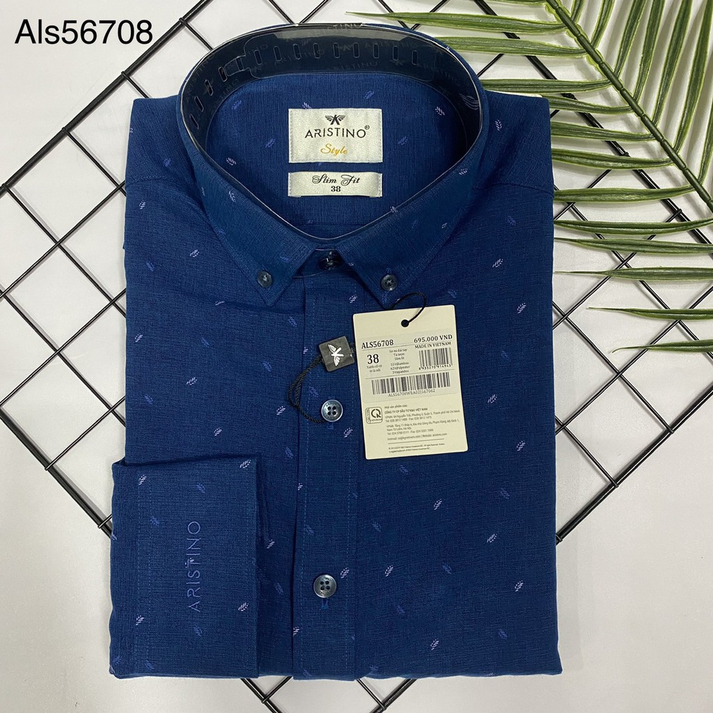 Áo Sơ Mi Dài Tay Aristino ALS63908 - ALS63508 - ALS57508 - ALS56708 Slim Chất Bamboo có 38/39/40/41/42/43 Gộp