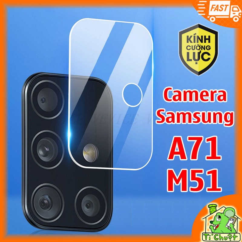 Kính Cường Lực chống trầy Camera Samsung A71