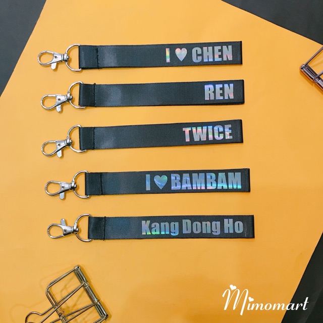 Móc khóa dây strap idol các ban nhạc kpop