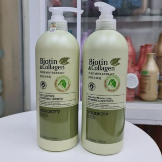 Combo Gội Xả BIOTIN XANH LÁ 1000ml (tặng kèm ủ ST.IVES)