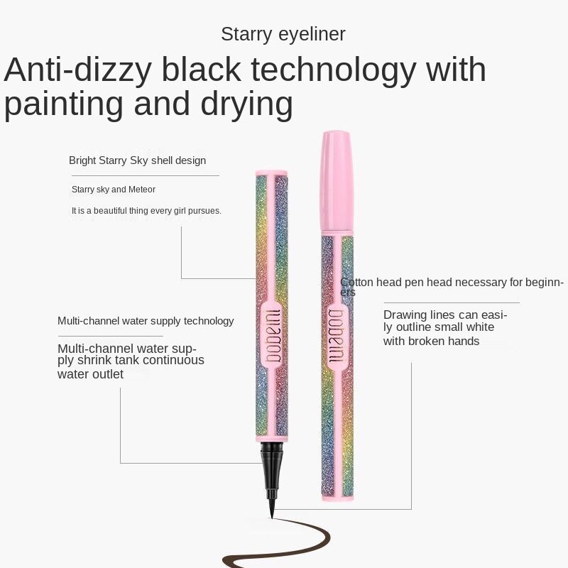 Bút Kẻ Mắt Hoạ Tiết Ngôi Sao Lâu Trôi Chống Thấm Nước Và Mồ Hôi Không Gây Chóng Mặt Cho Người Mới Bắt Đầu