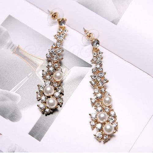 Hoa tai phối hạt thanh lịch cho nữ