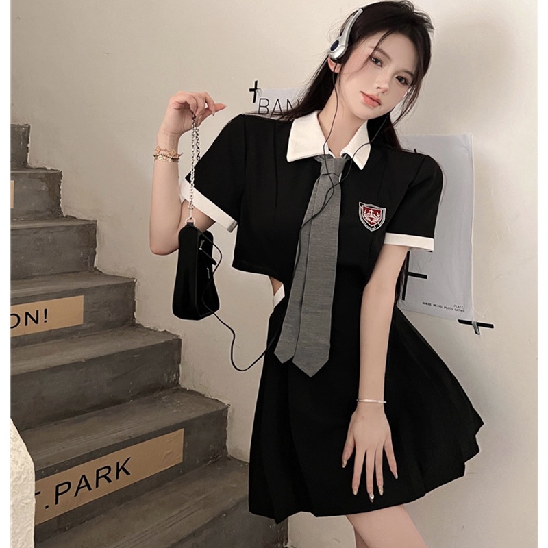 Đầm Mini Tay Ngắn Thời Trang Cho Nữ