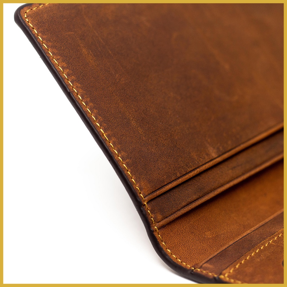 Ví da nam dài,da bò sáp TIỆM ĐỒ DA VIỆT kiểu dáng sang trọng lịch lãm VD01