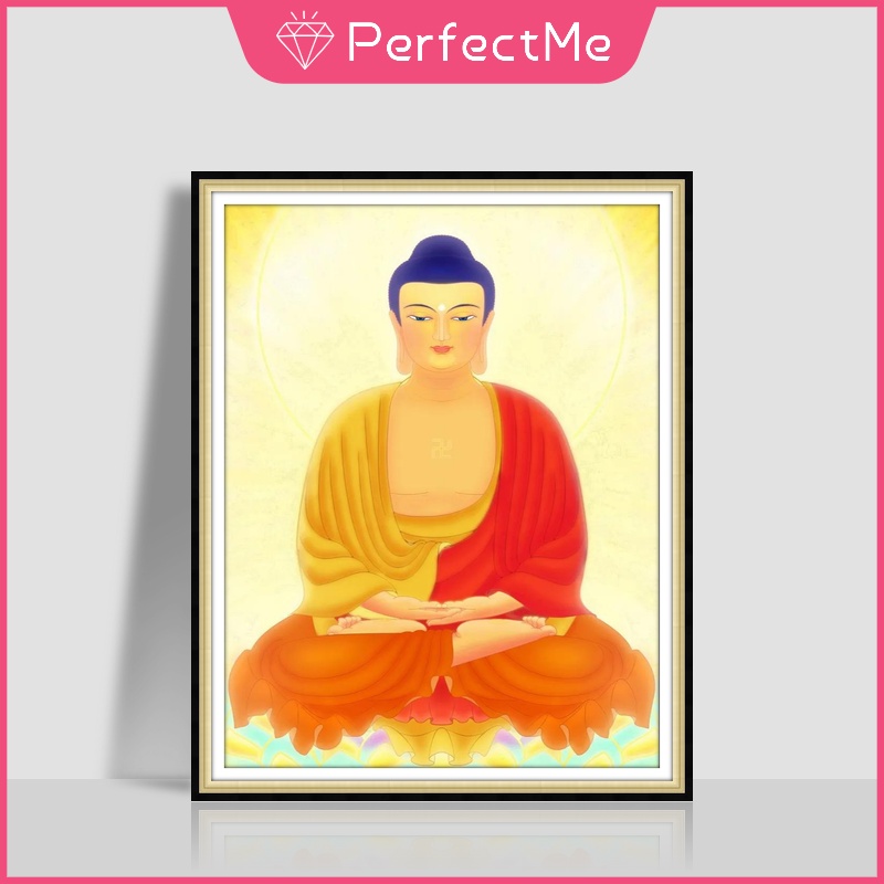 Bộ tranh đính đá 5D tự làm 30x40cm hình Đức Phật