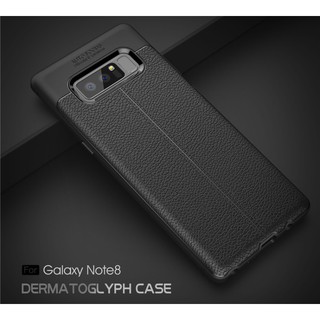 SAMSUNG GALAXY NOTE 8 - ỐP CAO SU DẺO GIẢ DA.