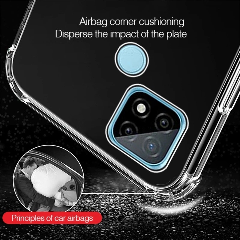Ốp lưng viền vuông chống sốc trong suốt Cho Redmi 13C 12 12C 11A 10 9 8 10A 10C 9T 9A 9C 8A K50 K40 A1 A2 A2+ Gaming K30 K20 Pro 4G 5G 2022 2023
